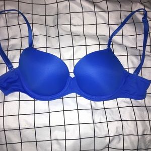 PINK blue bra